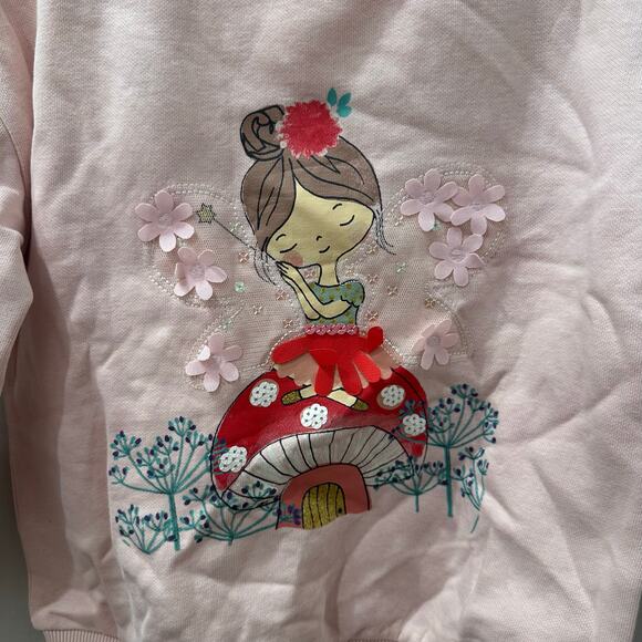 NWT F&F Pink Fairy Mushroom Woodland Sweatshirt - Picture 2 of 8